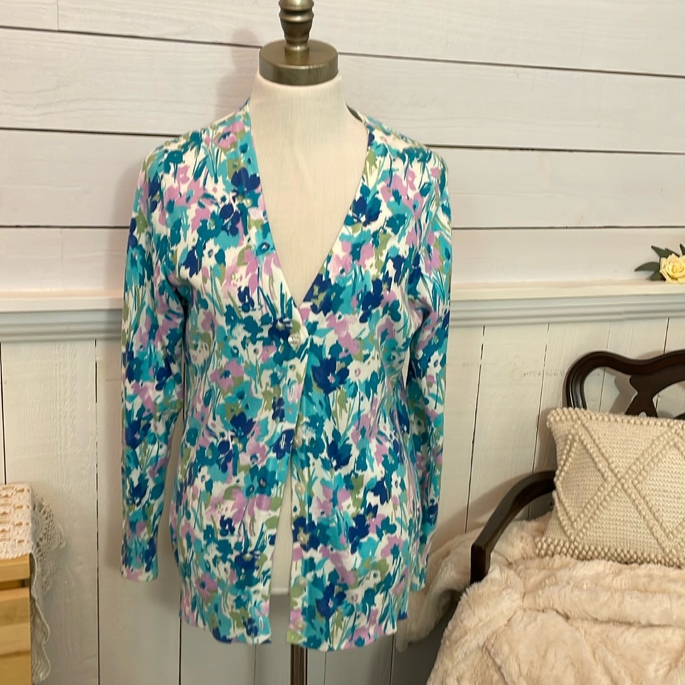 Gap spring florals cardigan XL